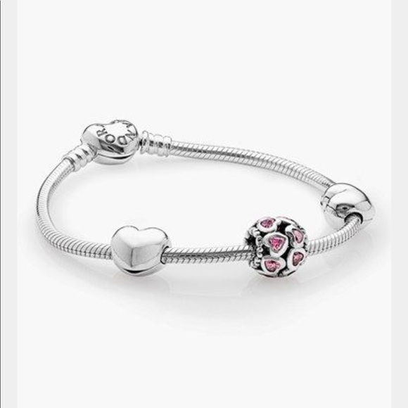 NEW! Retired Pandora Valentine Bracelet Gift Set - Picture 3 of 8